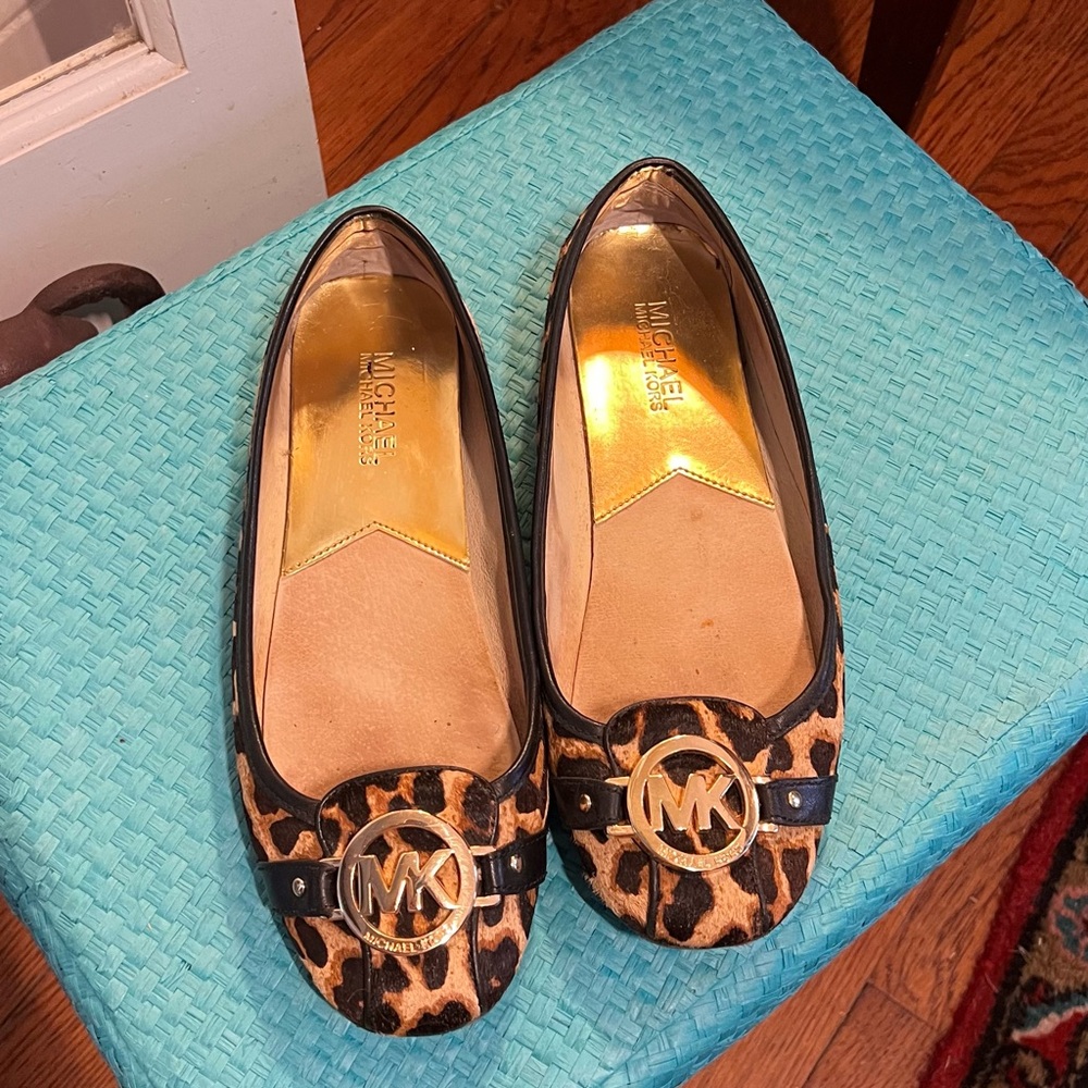 Michael Kors leopard flats
